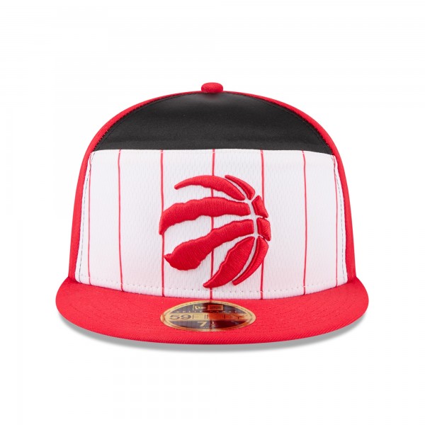 Бейсболка Toronto Raptors New Era White/Red 2025 NBA Tip Off Split Panel 59FIFTY