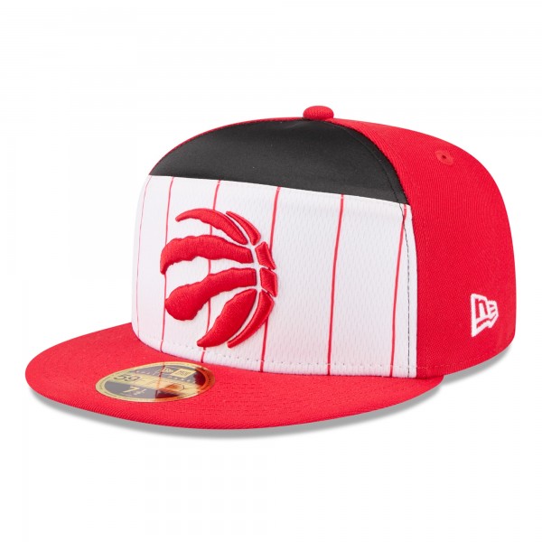 Бейсболка Toronto Raptors New Era White/Red 2025 NBA Tip Off Split Panel 59FIFTY