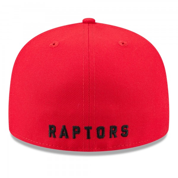 Бейсболка Toronto Raptors New Era White/Red 2025 NBA Tip Off Split Panel 59FIFTY