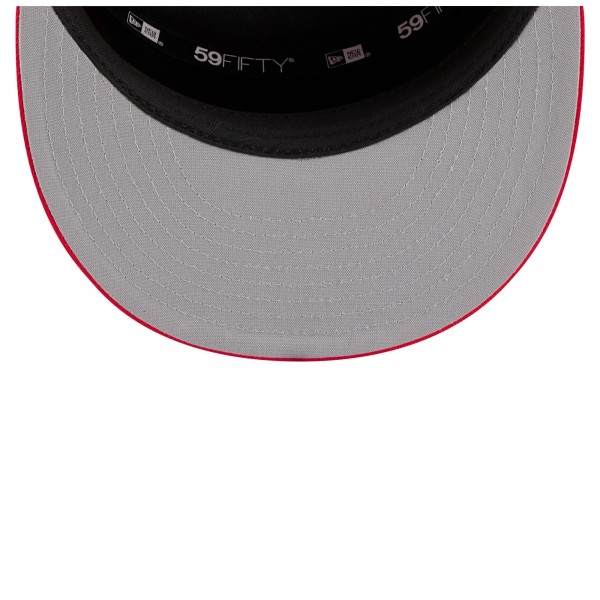 Бейсболка Toronto Raptors New Era White/Red 2025 NBA Tip Off Split Panel 59FIFTY