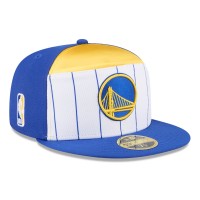 Бейсболка Golden State Warriors New Era White/Royal 2025 NBA Tip Off Split Panel 59FIFTY