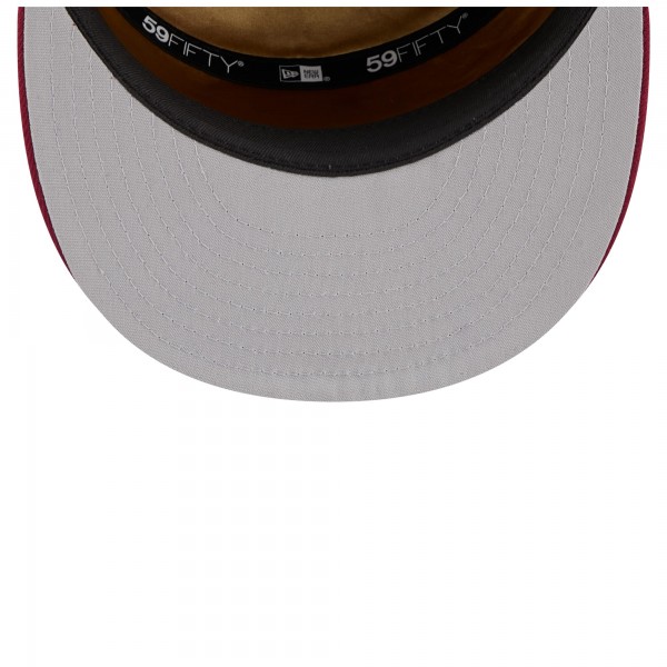 Бейсболка Cleveland Cavaliers New Era White/Wine 2025 NBA Tip Off Split Panel 59FIFTY