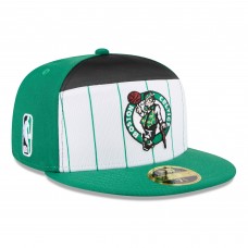 Бейсболка Boston Celtics New Era White/Kelly Green 2025 NBA Tip Off Split Panel 59FIFTY