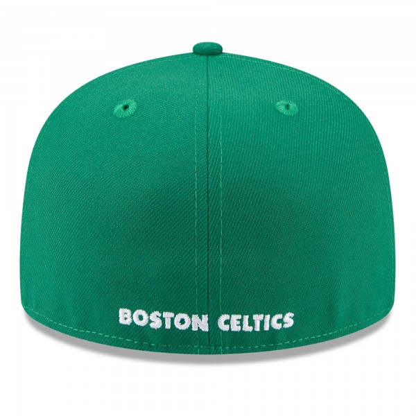 Бейсболка Boston Celtics New Era White/Kelly Green 2025 NBA Tip Off Split Panel 59FIFTY