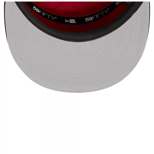 Бейсболка Chicago Bulls New Era White/Black 2025 NBA Tip Off Split Panel 59FIFTY