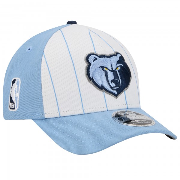 Бейсболка Memphis Grizzlies New Era White/Light Blue 2025 NBA Tip Off M-Crown A-Frame 9FORTY