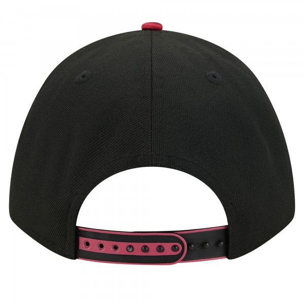 Бейсболка Miami Heat New Era White/Black 2025 NBA Tip Off M-Crown A-Frame 9FORTY