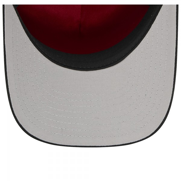Бейсболка Miami Heat New Era White/Black 2025 NBA Tip Off M-Crown A-Frame 9FORTY