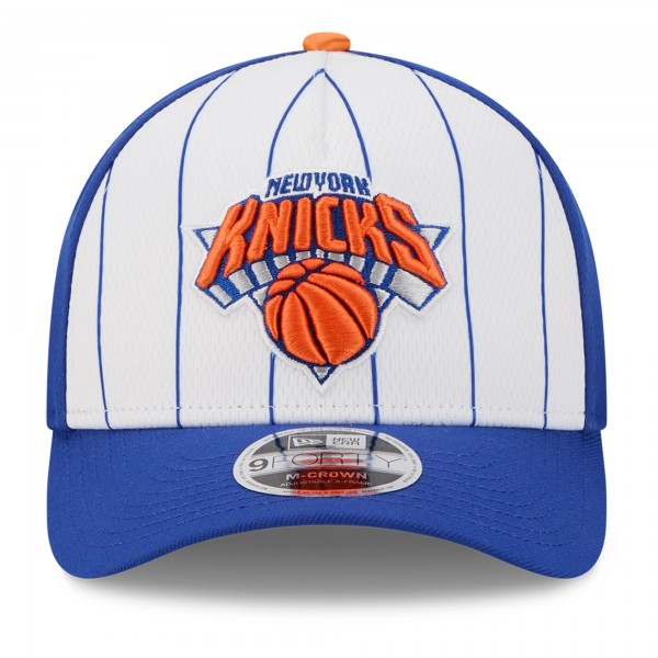 Бейсболка New York Knicks New Era White/Blue 2025 NBA Tip Off M-Crown A-Frame 9FORTY