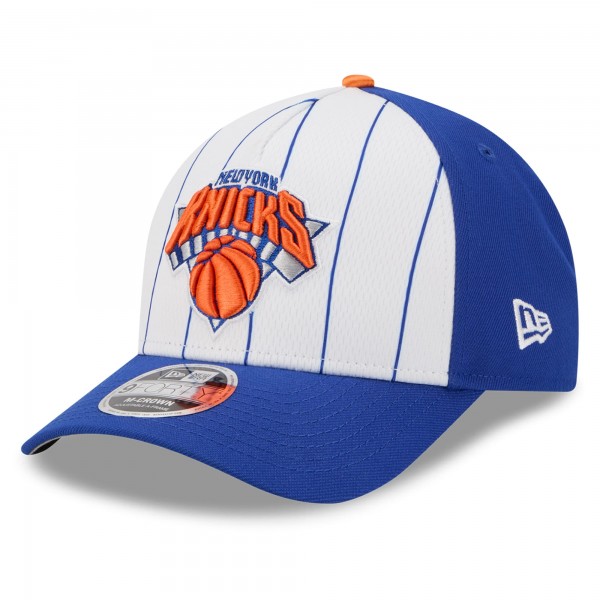 Бейсболка New York Knicks New Era White/Blue 2025 NBA Tip Off M-Crown A-Frame 9FORTY