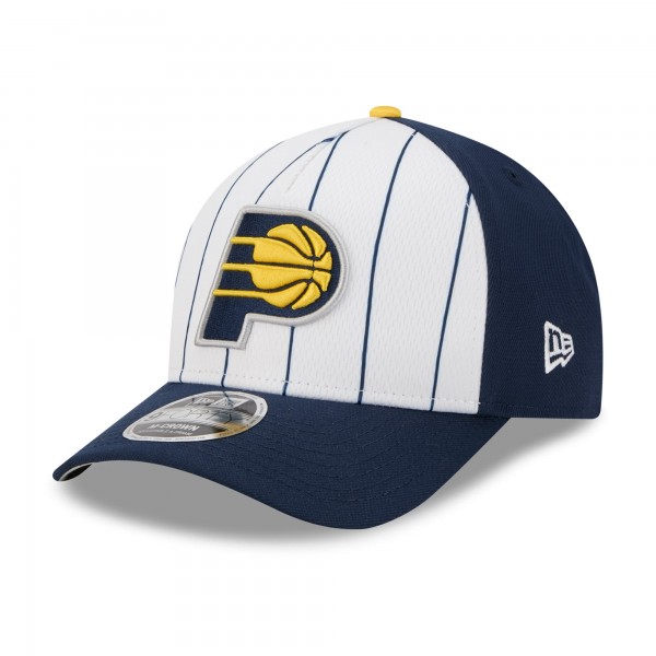 Бейсболка Indiana Pacers New Era White/Navy 2025 NBA Tip Off M-Crown A-Frame 9FORTY
