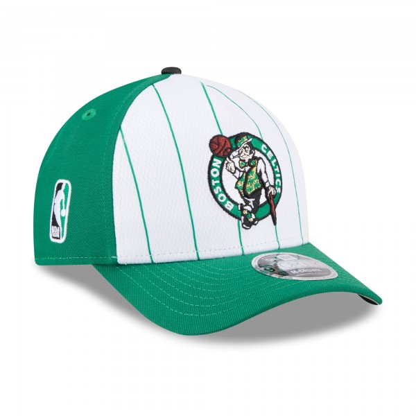 Бейсболка Boston Celtics New Era White/Kelly Green 2025 NBA Tip Off M-Crown A-Frame 9FORTY