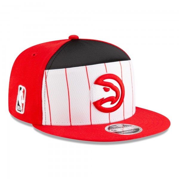 Бейсболка Atlanta Hawks New Era White/Red 2025 NBA Tip Off Split Panel 9FIFTY Snapback