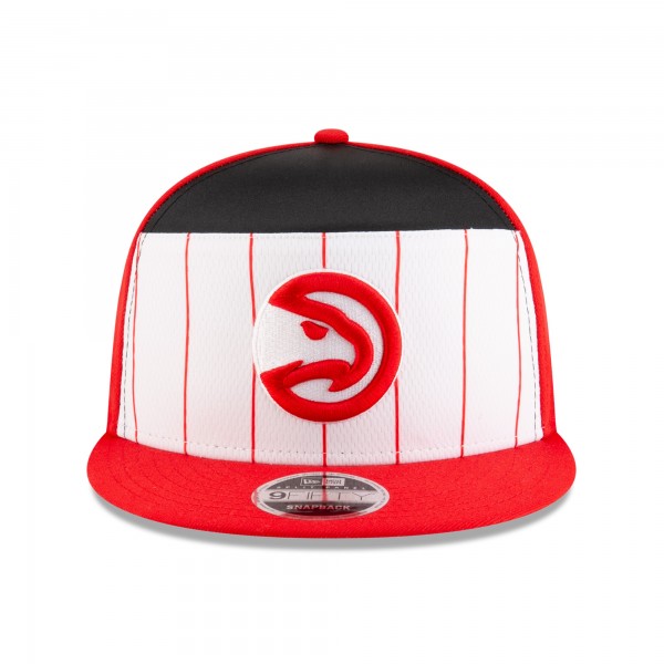 Бейсболка Atlanta Hawks New Era White/Red 2025 NBA Tip Off Split Panel 9FIFTY Snapback