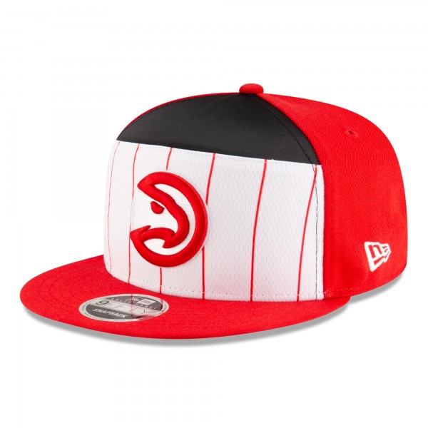 Бейсболка Atlanta Hawks New Era White/Red 2025 NBA Tip Off Split Panel 9FIFTY Snapback