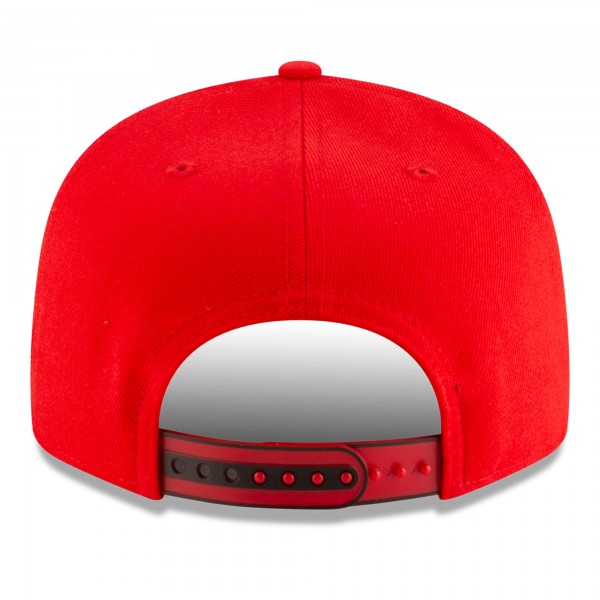 Бейсболка Atlanta Hawks New Era White/Red 2025 NBA Tip Off Split Panel 9FIFTY Snapback