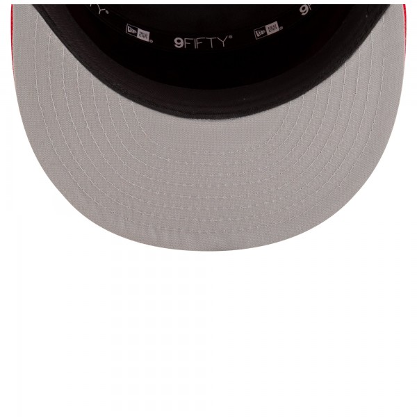 Бейсболка Atlanta Hawks New Era White/Red 2025 NBA Tip Off Split Panel 9FIFTY Snapback