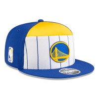 Бейсболка Golden State Warriors New Era White/Royal 2025 NBA Tip Off Split Panel 9FIFTY Snapback