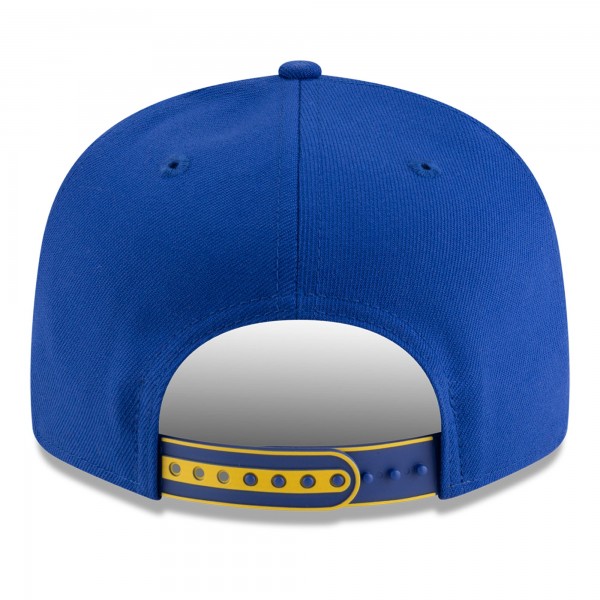 Бейсболка Golden State Warriors New Era White/Royal 2025 NBA Tip Off Split Panel 9FIFTY Snapback