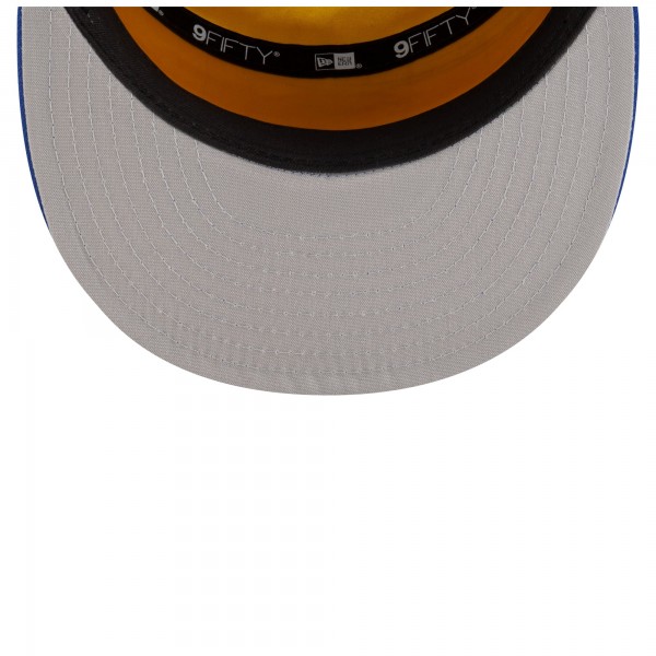 Бейсболка Golden State Warriors New Era White/Royal 2025 NBA Tip Off Split Panel 9FIFTY Snapback