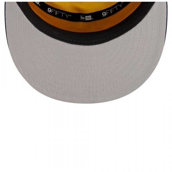 Бейсболка Indiana Pacers New Era White/Navy 2025 NBA Tip Off Split Panel 9FIFTY Snapback