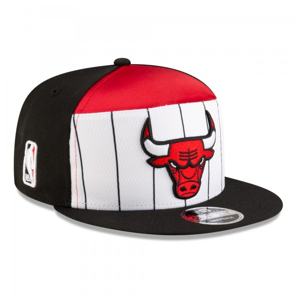 Бейсболка Chicago Bulls New Era White/Black 2025 NBA Tip Off Split Panel 9FIFTY Snapback