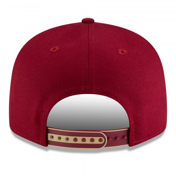Бейсболка Cleveland Cavaliers New Era White/Wine 2025 NBA Tip Off Split Panel 9FIFTY Snapback