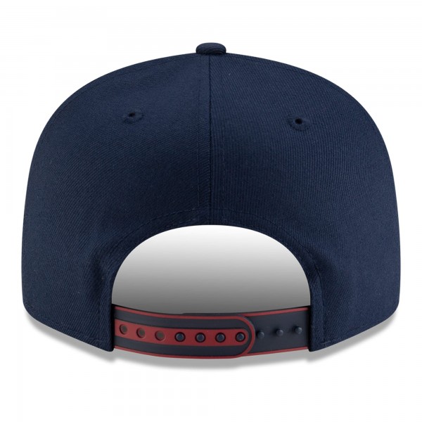 Бейсболка Denver Nuggets New Era White/Navy 2025 NBA Tip Off Split Panel 9FIFTY Snapback