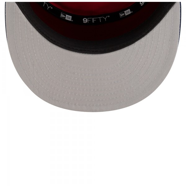 Бейсболка Denver Nuggets New Era White/Navy 2025 NBA Tip Off Split Panel 9FIFTY Snapback