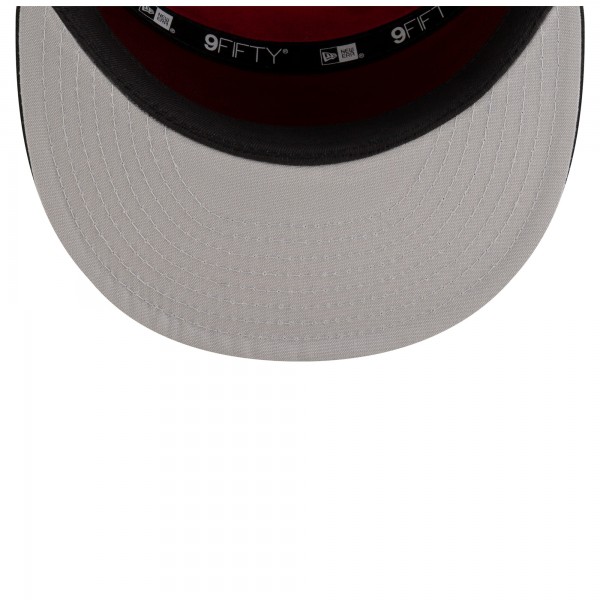 Бейсболка Miami Heat New Era White/Black 2025 NBA Tip Off Split Panel 9FIFTY Snapback