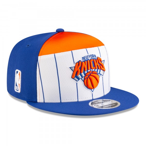 Бейсболка New York Knicks New Era White/Blue 2025 NBA Tip Off Split Panel 9FIFTY Snapback
