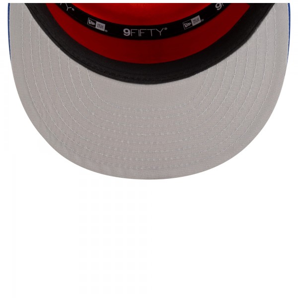 Бейсболка New York Knicks New Era White/Blue 2025 NBA Tip Off Split Panel 9FIFTY Snapback