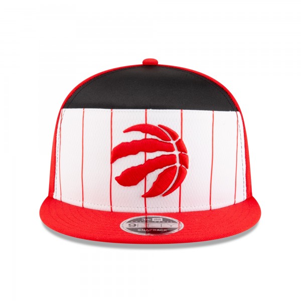 Бейсболка Toronto Raptors New Era White/Red 2025 NBA Tip Off Split Panel 9FIFTY Snapback