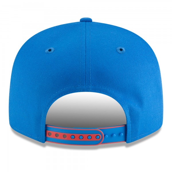 Бейсболка Oklahoma City Thunder New Era White/Blue 2025 NBA Tip Off Split Panel 9FIFTY Snapback