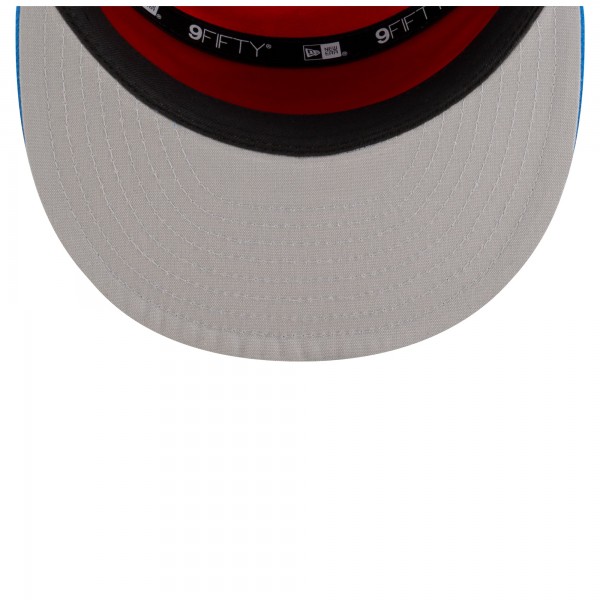 Бейсболка Oklahoma City Thunder New Era White/Blue 2025 NBA Tip Off Split Panel 9FIFTY Snapback