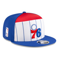 Бейсболка Philadelphia 76ers New Era White/Blue 2025 NBA Tip Off Split Panel 9FIFTY
