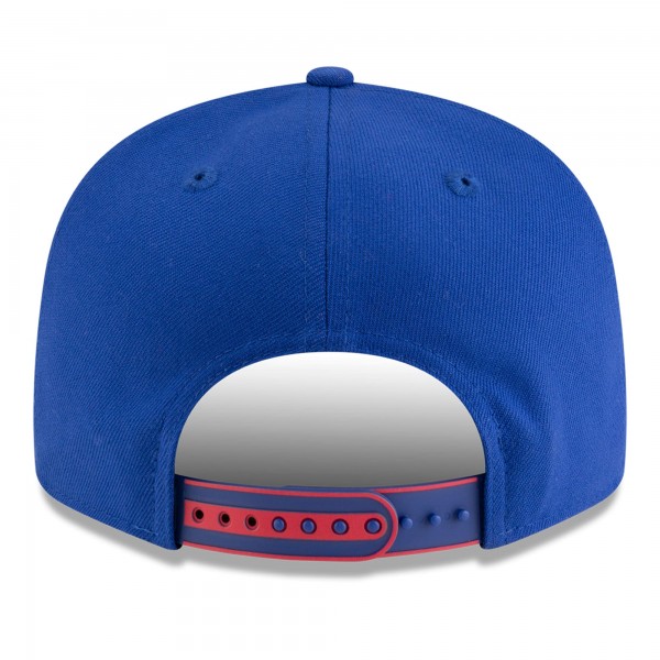 Бейсболка Philadelphia 76ers New Era White/Blue 2025 NBA Tip Off Split Panel 9FIFTY Snapback