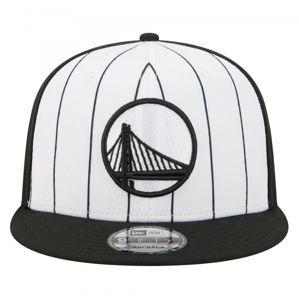 Бейсболка Golden State Warriors New Era White 2025 NBA Tip Off 9FIFTY Snapback