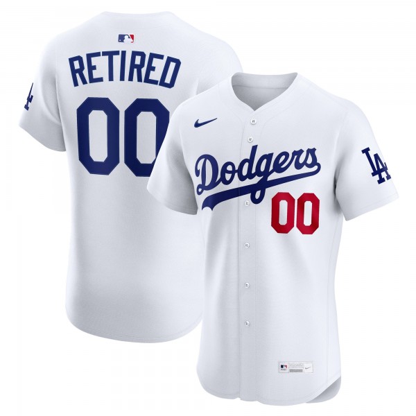 Los Angeles Dodgers Nike White Home Elite Pick-A-Player Retired Roster Jersey