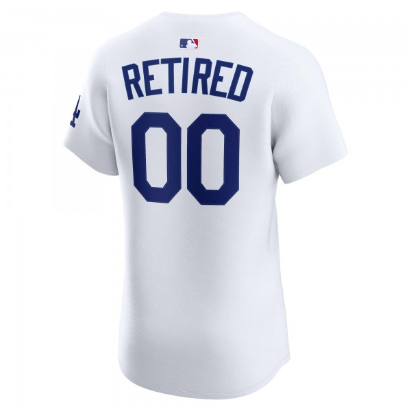 Los Angeles Dodgers Nike White Home Elite Pick-A-Player Retired Roster Jersey