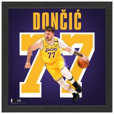 Los Angeles Lakers Luka Doncic Highland Mint 13 x 13 Impact Jersey Frame