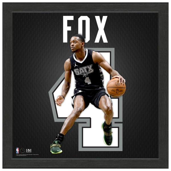 San Antonio Spurs De'Aaron Fox Highland Mint 13 x 13 Impact Jersey Frame
