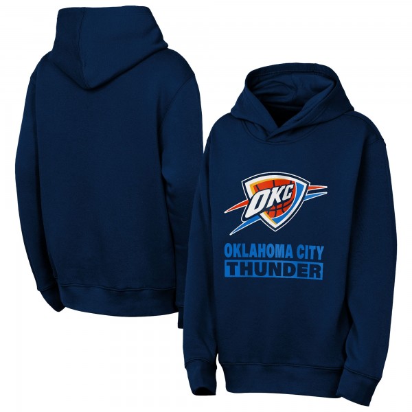 Толстовка Oklahoma City Thunder Outerstuff Navy Back To The Basics