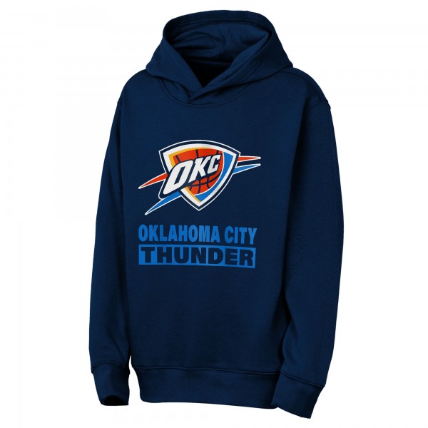 Толстовка Oklahoma City Thunder Outerstuff Navy Back To The Basics