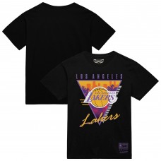 Футболка Los Angeles Lakers Mitchell & Ness Black Worldwide Collection Tri-Logo