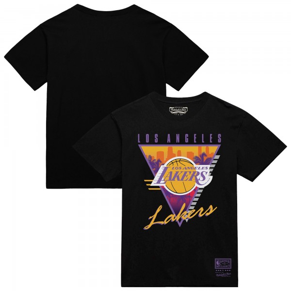 Футболка Los Angeles Lakers Mitchell & Ness Black Worldwide Collection Tri-Logo
