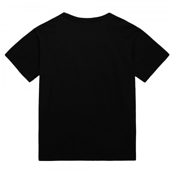 Milwaukee Bucks Mitchell & Ness Black Worldwide Collection Tri-Logo T-Shirt