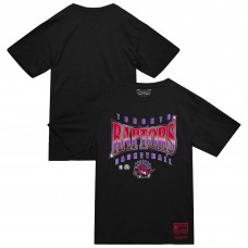 Toronto Raptors Mitchell & Ness Black Worldwide Collection Glow Up T-Shirt