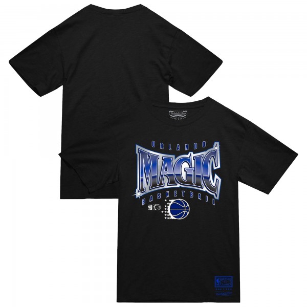 Футболка Orlando Magic Mitchell & Ness Black Worldwide Collection Glow Up
