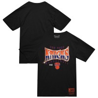 New York Knicks Mitchell & Ness Black Worldwide Collection Glow Up T-Shirt